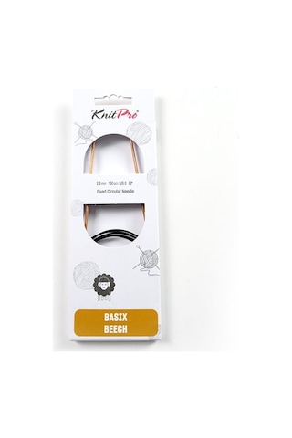 Knitpro Basix Beech Fixed C.n 150cm 2.00mm 35622