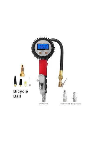 Xuweiwei Dp-206 Top Bisiklet Lastik Basınç Ölçer Elektronik Şişirme Aracı Tüm Modeller Evrensel Test Cihazı
