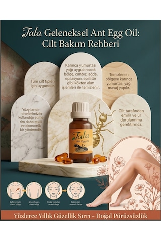 Tala Karınca Yumurtası Yağı - İstenmeyen Tüylere Doğal Ve Kalıcı Çözüm