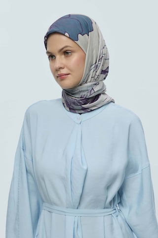 Moda Kaşmir Şakayık Desen Bambu Eşarp İ Ğde