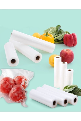 Klikal Tırtıklı Vakum Poşeti Rulo 20 CM 5 Metre