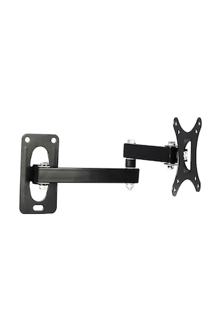 Ayarlanabilir Tv Monitör Duvar Askı Aparatı, 10-32 İnç, Vesa 75x75/100x100mm Uyumlu, Döndürülebilir Ve Eğilebili