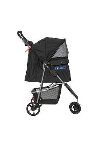 Tommy Evcil Hayvan Arabası 81x45.5x101 Cm Siyah Max 15 Kg