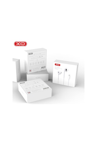 Ep3 Lightning Çıkışlı Kablolu Kulaklık Bluetooth Gerektirmez Tak Çalıştır Ekstra Bass Ve Mikrofonlu Şeffaf