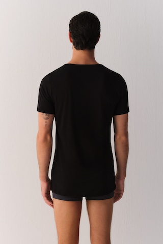 Suwen Smart Cotton Modal T-shirt Sw0004607f012 Siyah