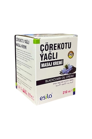 Çörekotu Yağı Masaj Kremi 210 Ml, Esila