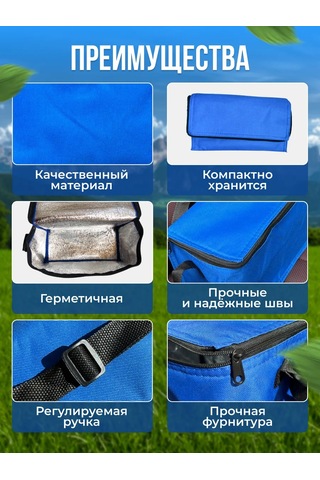 Thermogo Termo Çanta Çanta Soğutucu 376547126 Mavi