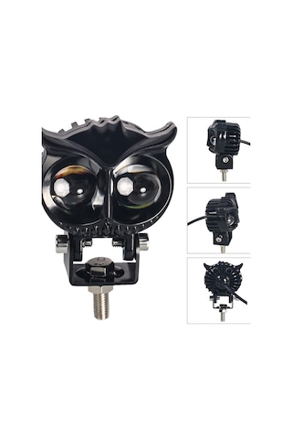 Baykuş Sis Farı Çift Renk Sarı-beyaz Araç Motosiklet Off Road Led Lamba