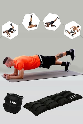 5 Kg Siyah Deluxe Comfort El Ayak Ağırlığı Siyah