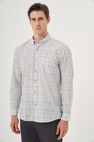 Morven Erkek Siyah Keten Trend Regular Fit Dğmeli Yaka Gömlek 25ys004024001 Siyah Siyah