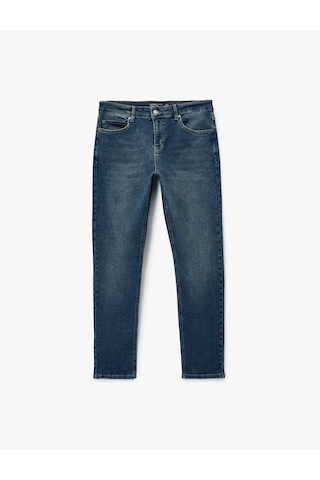 Koton Pamuklu Normal Bel Slim Fit Jean Pantolon - Brad Jean Orta İndigo 6sam40140nd İndigo
