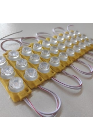 Camlı Soft Parmak Led Lamba Seti 10lu Su Geçirmez Bantlı Kesilebilir Amber Turuncu 12v Br0409927 1 Adet