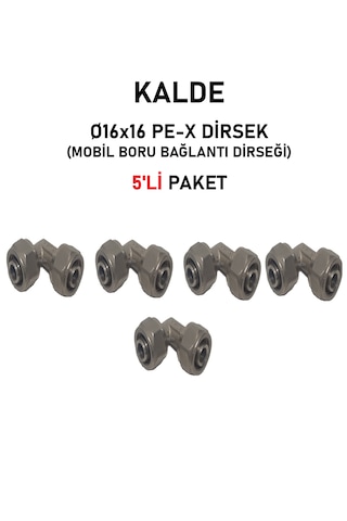 5'li Paket Ø16x16" Sabit Uçlu Pex Dirsek