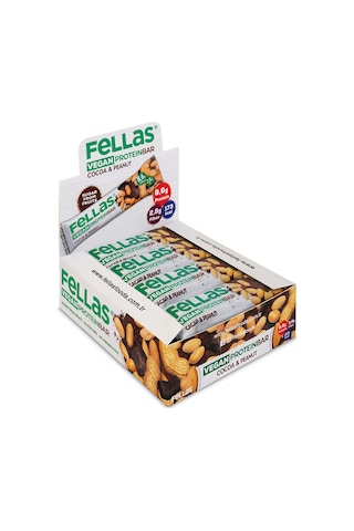 Fellas Protein Bar - Yer Fıstığı ve Kakaolu 12 x 40 G
