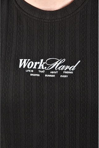 Deepsea Erkek Siyah Dar Kesim Pamuklu Tişört Slim Fit Nefes Alan Yumuşak Dokulu Tişört 2504351 Siyah