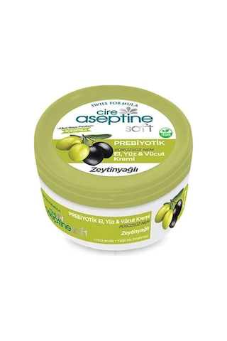 Cire Aseptine Soft Zeytinyağlı Nemlendirici Pürüzsüzleştirici Prebiyotikli Krem 200 Ml Aloe Vera