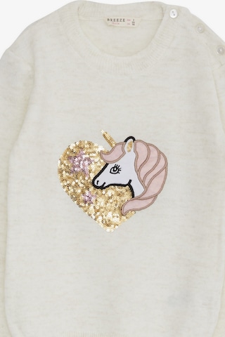 Breeze Kız Çocuk Triko Kazak Pullu Unicorn Baskılı 1.5-5 Yaş, Ekru