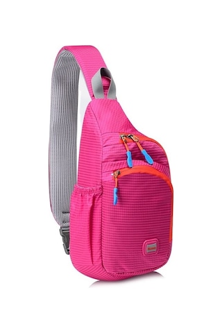 Outdoor Spor Çantası, Koşu Ve Doğa Yürüyüşleri İçin Pratik Göğüs Çantası, Hafif Ve Konforlu Tasarım Pembe