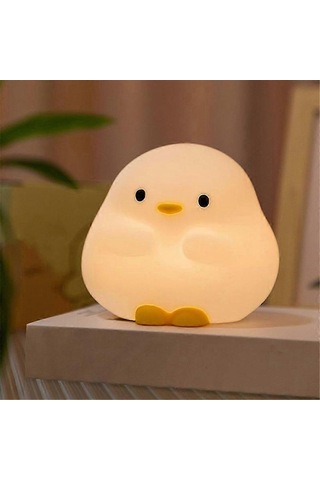 Ördek Lambası, Sevimli Ördek Lambası, 30 Dakikalık Zamanlayıcılı, Şarj Edilebilir Yumuşak Silikon Gece Lambası