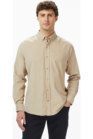 Nautica Erkek Bej Classic Fit Gömlekdüzw57424t
