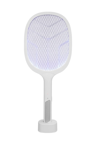 Asonıc As-a25, Beyaz-gri, 3000v, Raket Tipi, Uv Mor Işıklı, 1200mah, Bataryalı, Şarj Edilebilir, Sin
