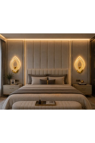 Papatya Aplik 3 Renk Led Secenekli Salon Avize Oturma Odası Avize Cocuk Odası Aplik Gold