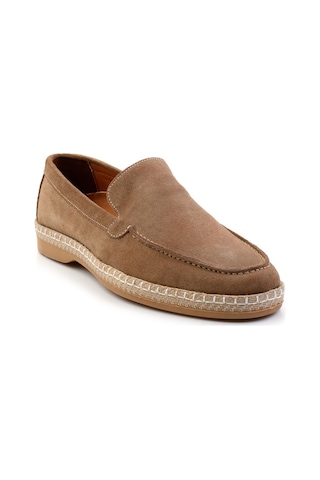 Bambi Bej Leather Erkek Espadril E01079709502 Bej