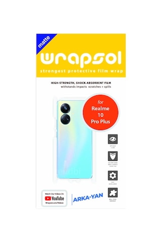 Realme 10 Pro Plus Mat Arka Ve Yan Kaplama Poliüretan Film