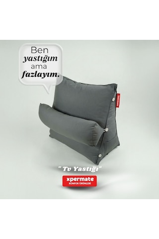 Xpermate Sırt, Bel, Boyun Destekli TV Okuma Yastığı Ameliyat Sonrası Antrasit