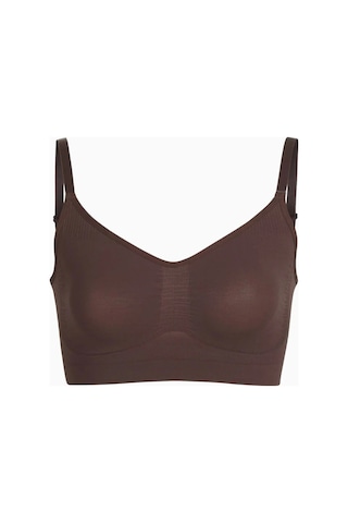 Skims Seamless Sculpt Bralette, Dikişsiz Şekillendirici Bralette, Konforlu Ve Esnek Destek Kahverengi