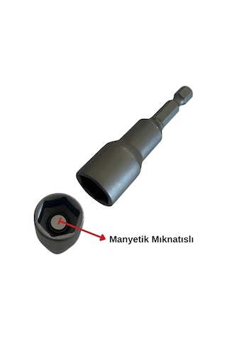 Rıco Manyetik Bits Saplı Lokma Adaptörü Hex 13 Mm X 65 Mm