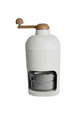 Didadodo Manuel Traş Döner Buz Kırıcı Beyaz - Profesyonel Kalite Beyaz, 2 Kapaklı Beyaz