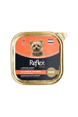 Reflex Plus Pate Kuzu Etli Ve Bal Kabaklı Mini Ve Küçük Irklar İçin Yetişkin Köpek Konservesi 85 Gr 16 Adet
