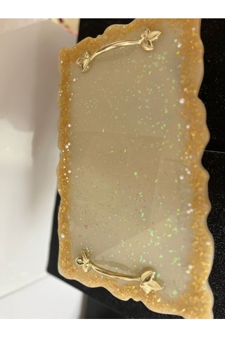 Novavita Yenihayat Nişan Söz Özel Gün İçin Taşlı Özel Tepsi Gold