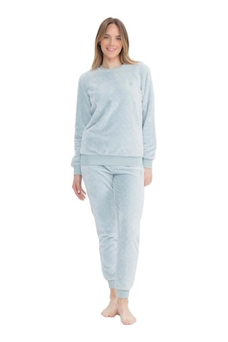 U.S. Polo Assn. U.s Polo 17080 Kadın Peluş O Yaka Pijama Takım 001