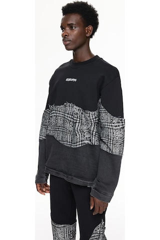 Les Benjamins Les Benjamıns Sweatshırt 010 M Black - Gry Siyah - Gri