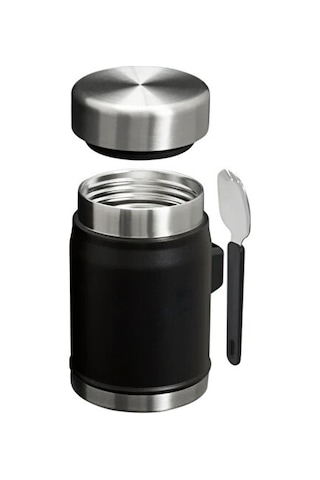 Stanley The Legendary Food Jar + Spork 0.4l Yemek Termosu 10-11353-0105 Siyah
