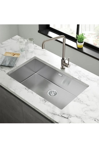 Bloom Bigbox 1 Gözlü Paslanmaz Çelik Eviye 44 x 75 CM