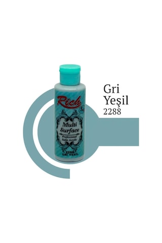 Mey İthalat Rich Multi Surface 2288 Gri Yeşil Akrilik Boya 120 Cc Diğer