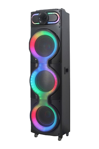 Gd-3126 Dijital Led Göstergeli Mikrofonlu Rgb Tws Üçlü 10 İnç Stereo Bass Kablosuz Karaoke Hoparlör