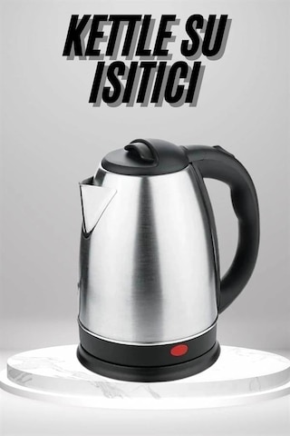 Su Isıtıcı 220 240 V Paslanmaz Çelik Kettle Uzun Ömürlü 2000 Watt