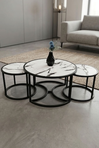 Ottoman Ahşap Sehpa Model 29 Çok Renkli
