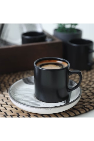 Keramika Shadowy Nordic Kahve Takımı 12 Parça 6 Kişilik 21784