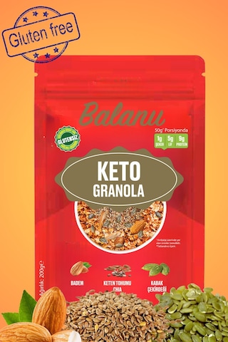 Keto Granola 200gr X3 Adet