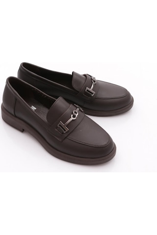 Dgn 24044 Kadın Loafer Ayakkabı Kahve Napa