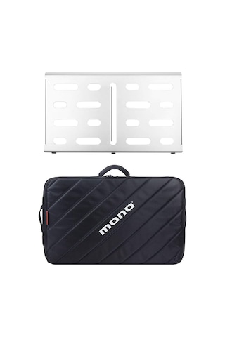 Mono Pfx-pb-m-slv-bdl Medium Pedalboard Silver & Touraccessory Case 2.0