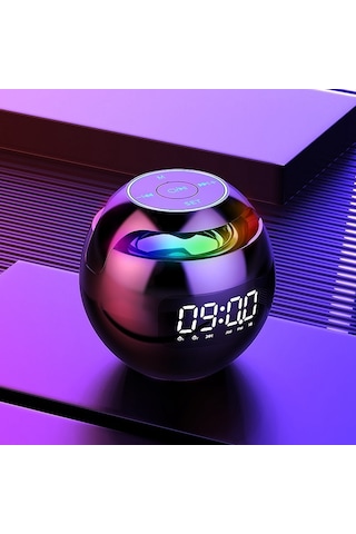 Butu G-90S Çalar Saat FM Radyo Akıllı Subwoofer Taşınabilir Kablosuz Bluetooth Hoparlör