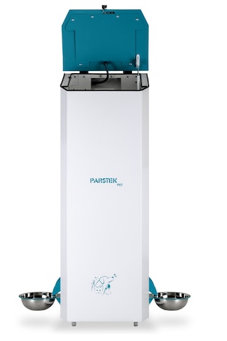 Parstek Pet Otomatik Mama Makinesi Çift Çıkış 35 KG Beyaz - Yeşil