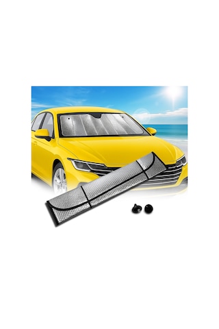 Mey İthalat Araç Ön Cam Güneş Koruma Isı Önleyici Katlanabilir Model Fiat Egea Honda Civic Ford Focus Dacia Duster