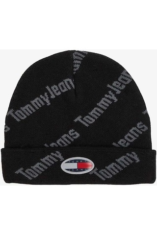 Skater Boy S Beanie Print Erkek Siyah Bere Siyah